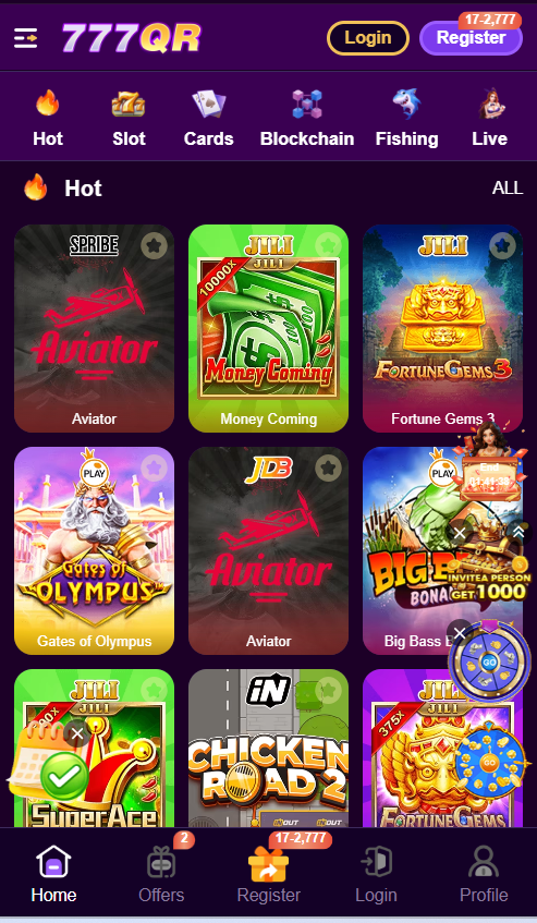 777QR Game App 
